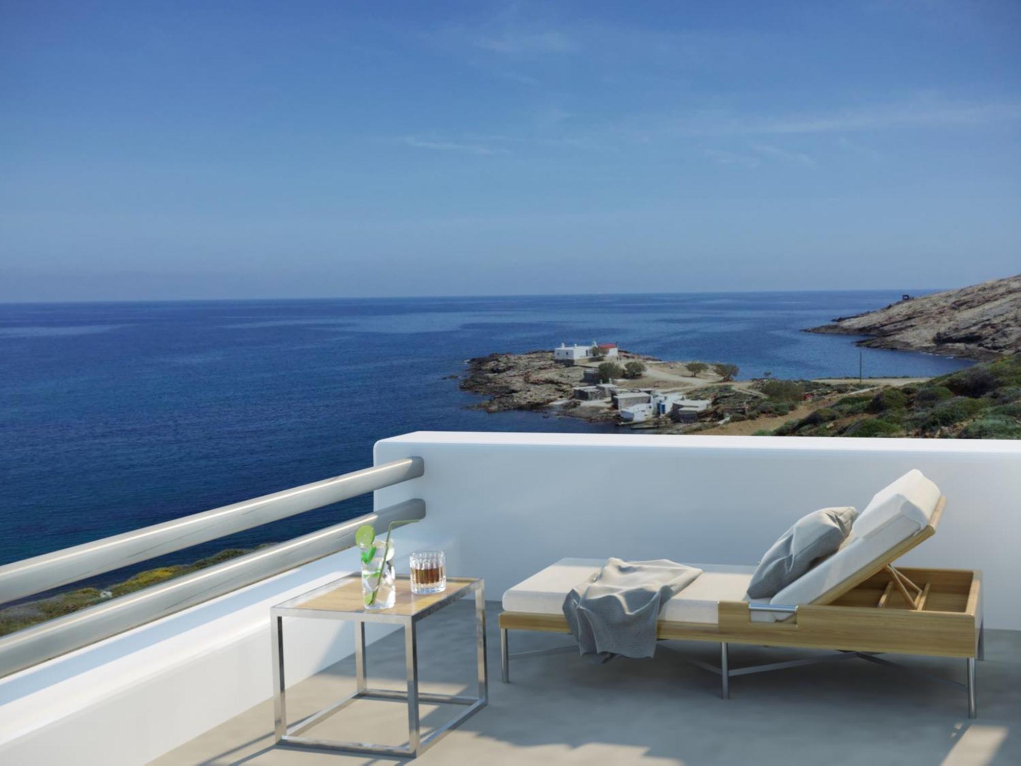 Mykonos Residence Villas & Suites Merchia Beach Bagian luar foto