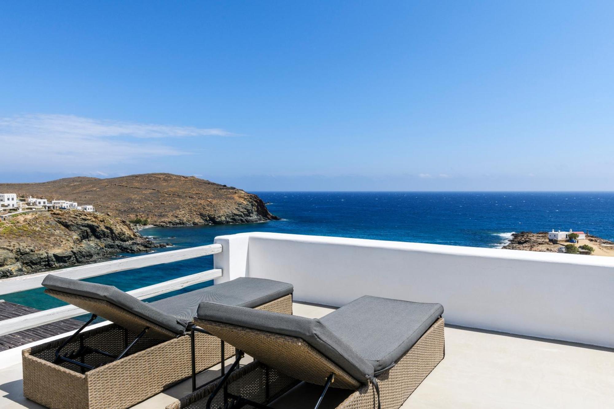 Mykonos Residence Villas & Suites Merchia Beach Bagian luar foto