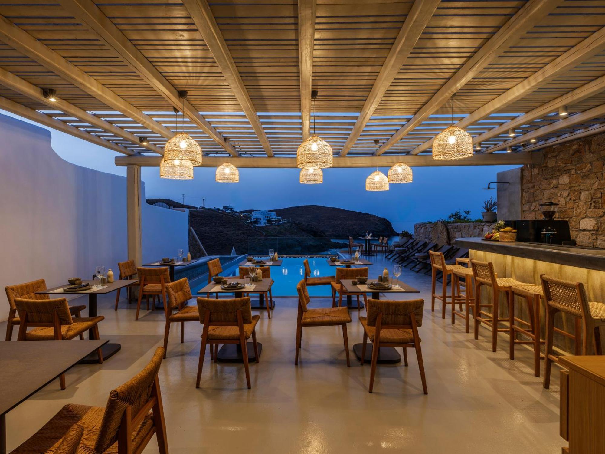 Mykonos Residence Villas & Suites Merchia Beach Bagian luar foto