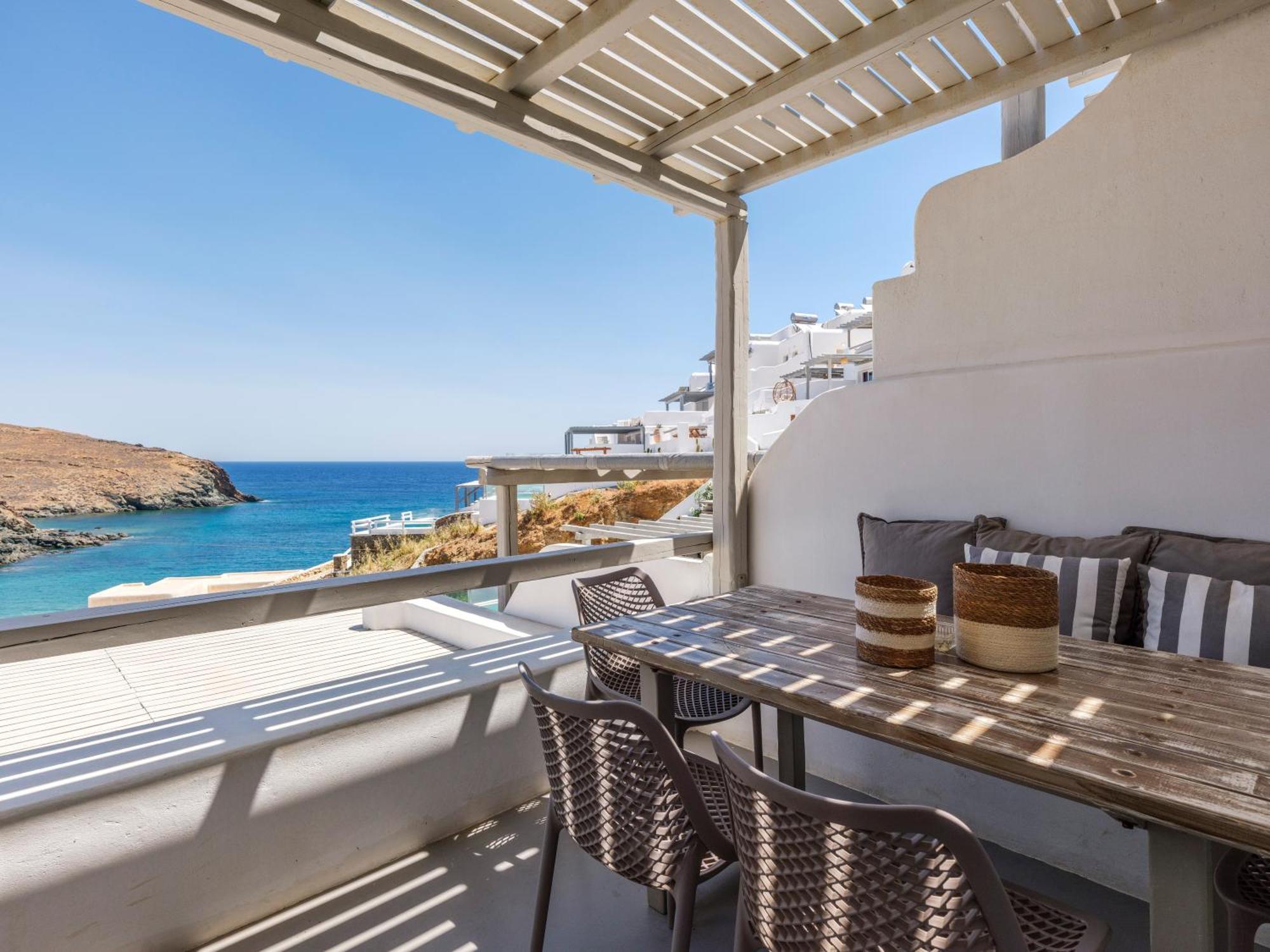 Mykonos Residence Villas & Suites Merchia Beach Bagian luar foto