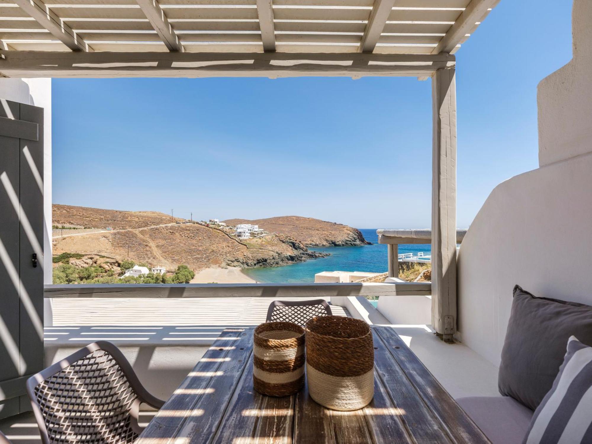 Mykonos Residence Villas & Suites Merchia Beach Bagian luar foto