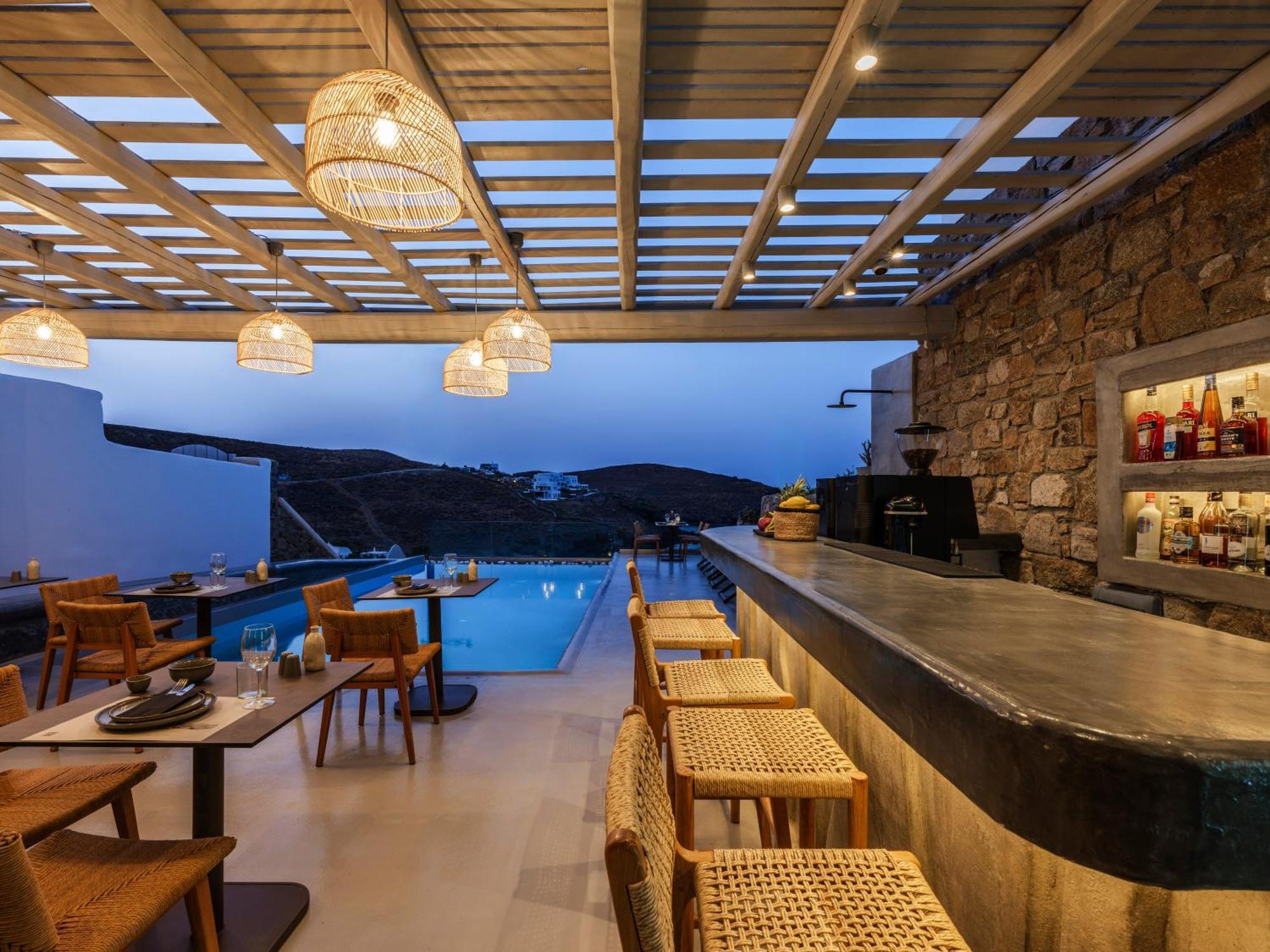 Mykonos Residence Villas & Suites Merchia Beach Bagian luar foto